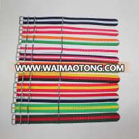 Factory Wholesales 20mm Colorful Nato Polyester Watch Strap For Watch