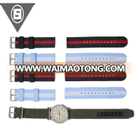 High quality fashion braided Polyester watch strap with different size