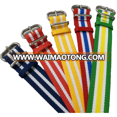 Hot selling 2-ring one-piece Polyester strap for watches